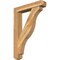 Ekena Millwork Funston Craftsman Rough Sawn Bracket w/ Offset Brace, Western Red Cedar, 6"W x 30"D x 42"H BKT0604X30X42FST04RWR - alternate 1